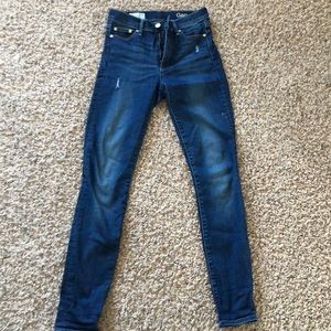 Gap Resolution True Skinny High Rose - size 25r